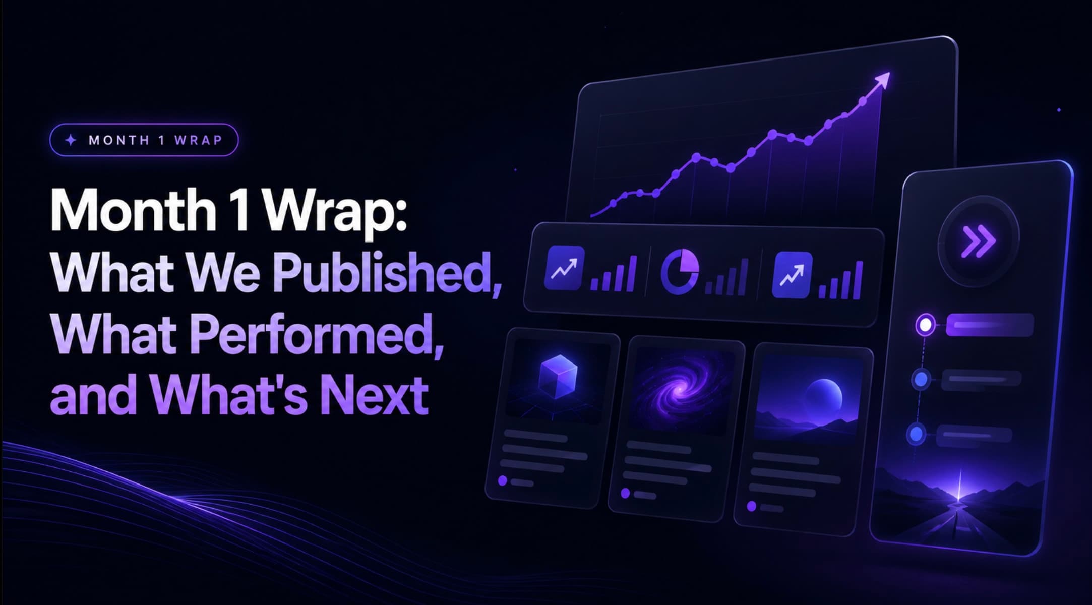 Month 1 Wrap: What We Published, What Performed, and What's Next