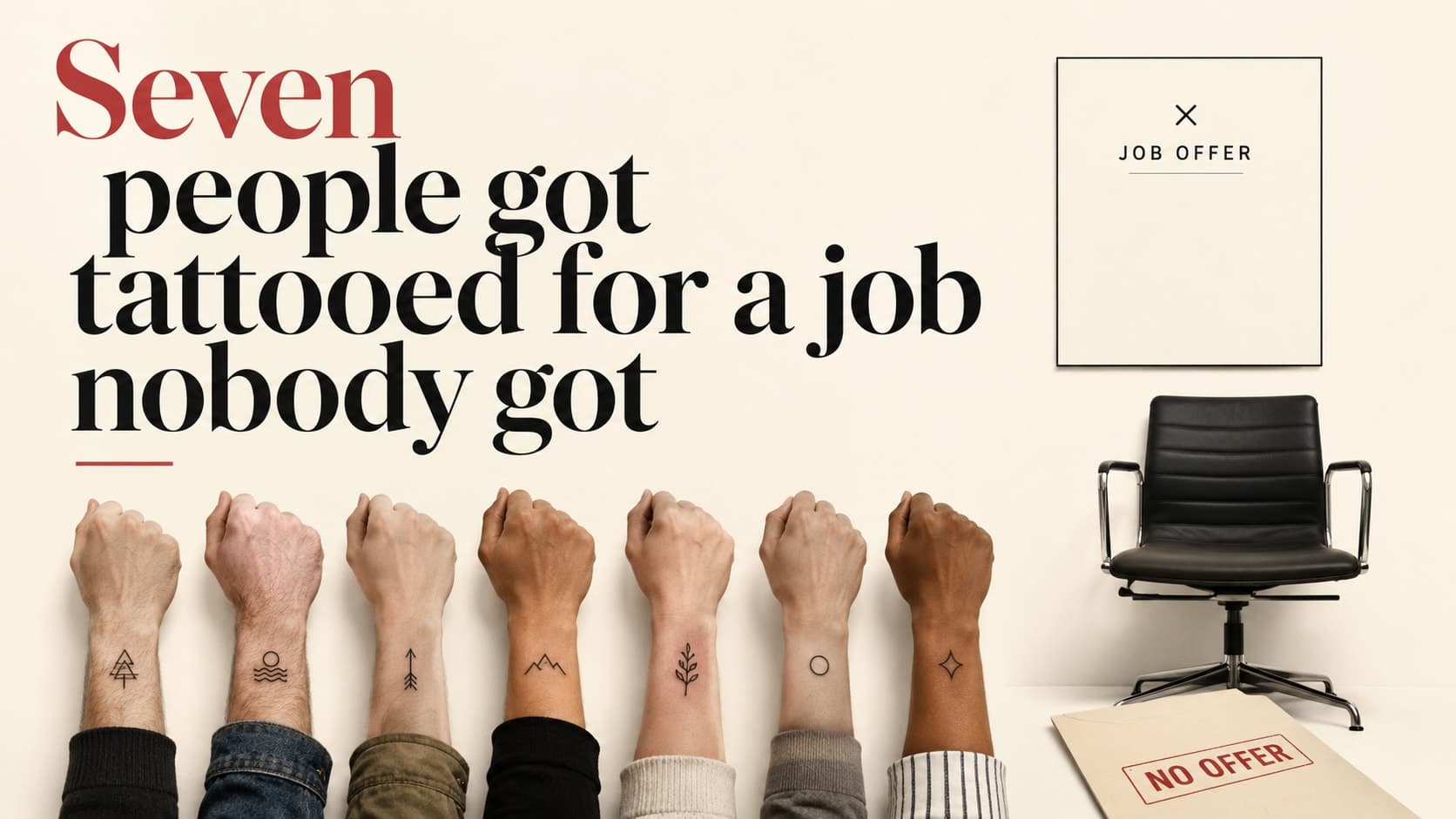 Startup asked creators to create tattoo for job interview